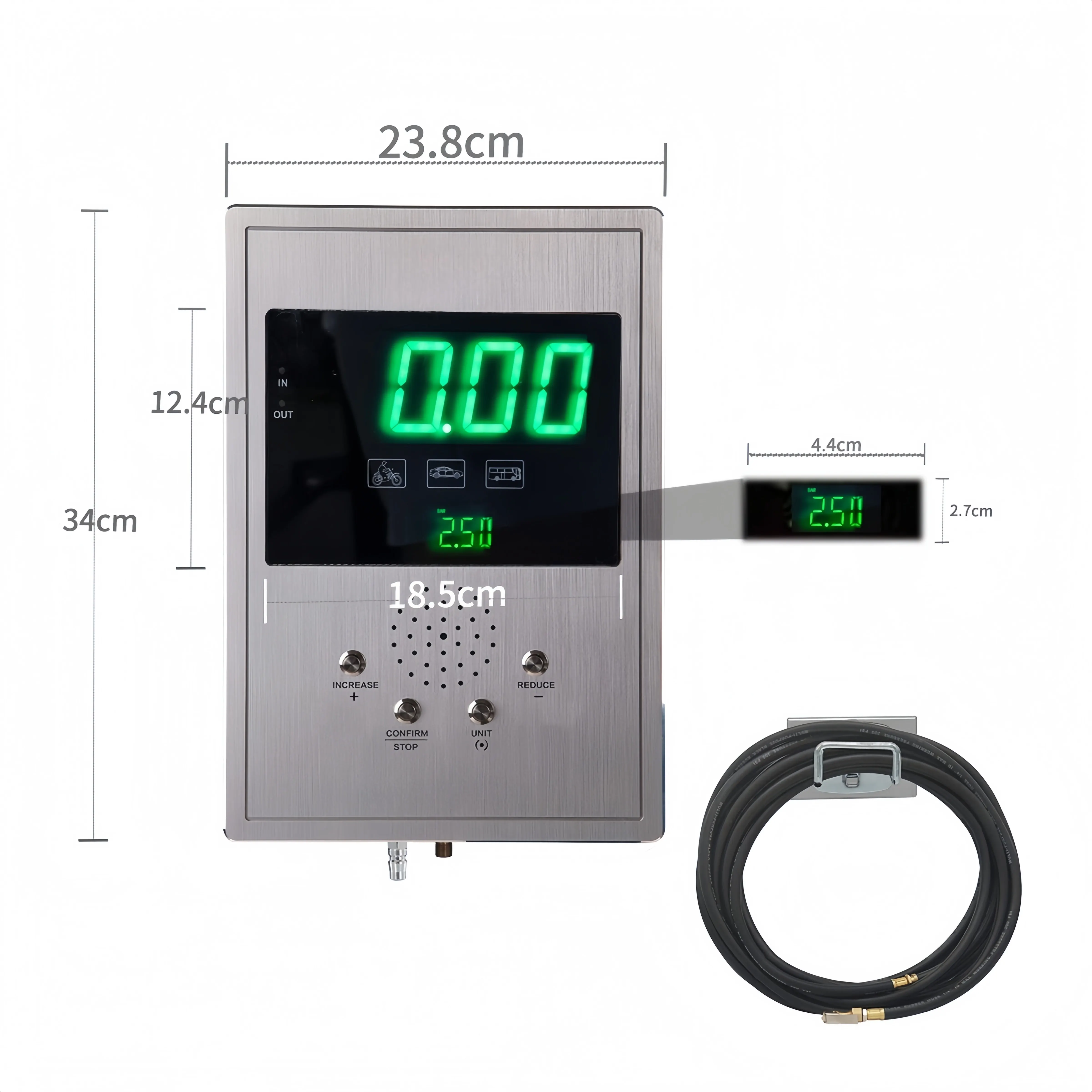 Inflador de Pneus Digital LED  - Tire Pressure Monitor avaliação e preço
