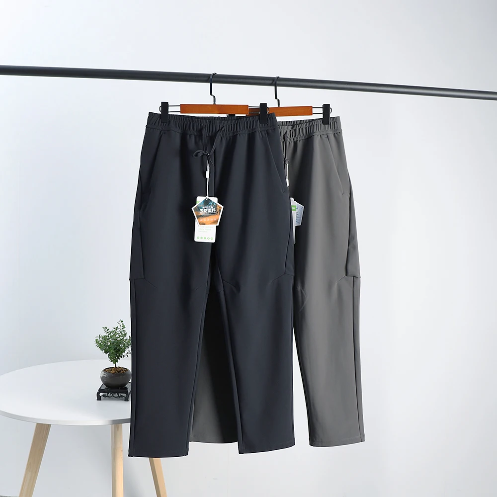 

Мужские зимние спортивные брюки из флиса с защитой от пятнистых следов, на резинке, для активного отдыха, теплые, мягкие, свободного кроя, прямые штанины