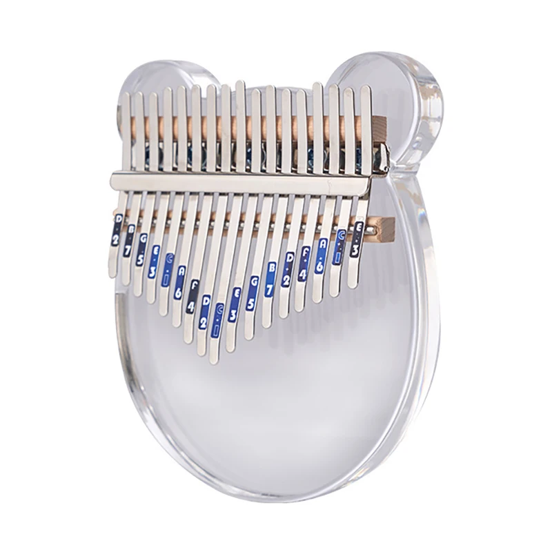 Kalimba de acrílico transparente, Piano de pulgar de 17 teclas para principiantes, teclado Musical para niños, instrumentos musicales de Calimba, bonito regalo