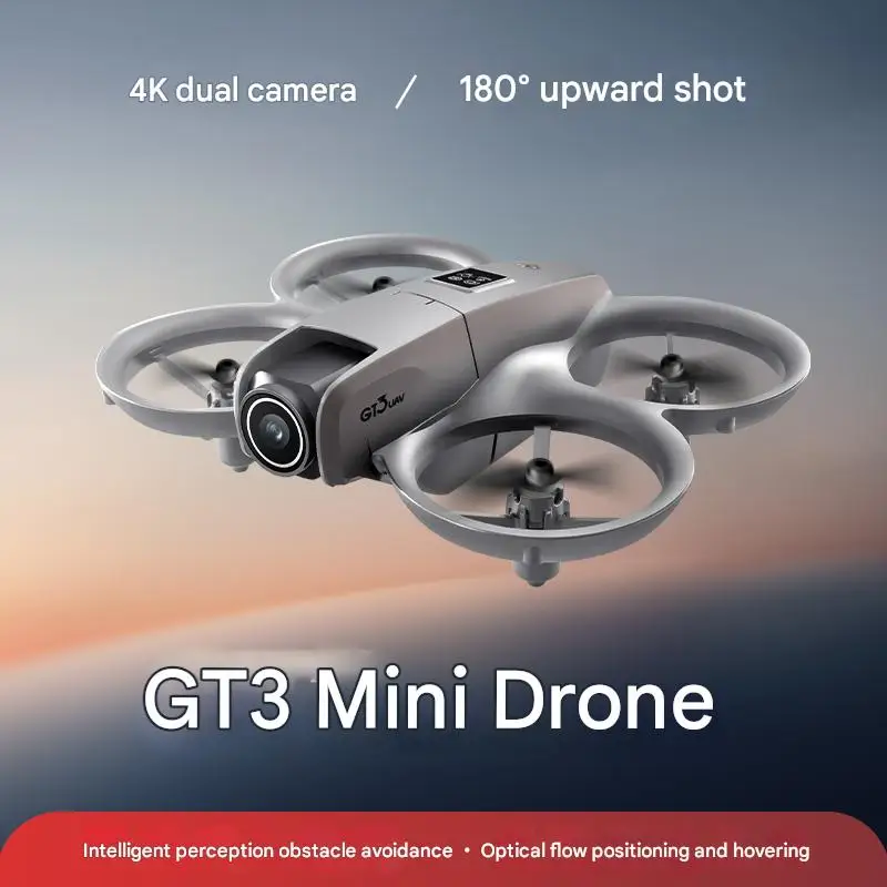 

GT3 Ручной самолет для аэрофотосъемки с 4K-электрическими регулируемыми двойными камерами и бесплатным дистанционным управлением через мобильное приложение