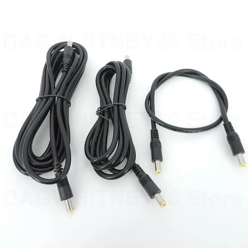 0.5/1.5m/3m DC Plug Extension Cable 2.1x5.5mm male to female 5.5x2.5 male to male for 12V Power Adapter Cord CCTV Camera Strip u