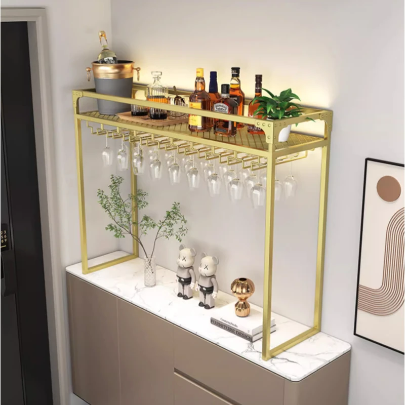 

2024 Desktop Storage Rack, Snack Dessert Flowers Stand Hotel Bar Counter, Kitchen Wine Holder Glass Rack, Tall Hanging Cup Shelf