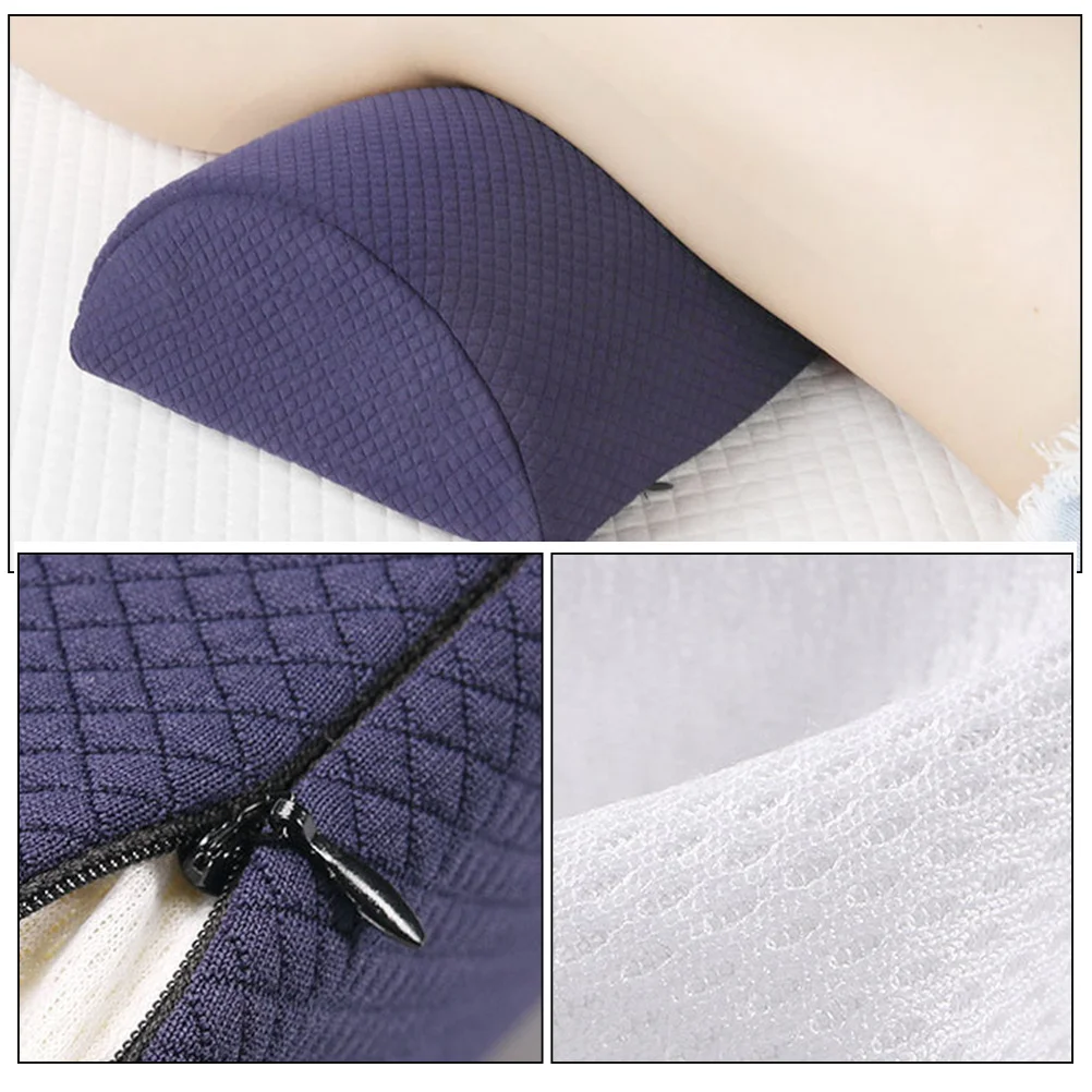 

Memory Foam Leg Pillow For Waist Support Lumbar Cushion Office Bed Car Use Knee Bolster Back Relief Support Pillow