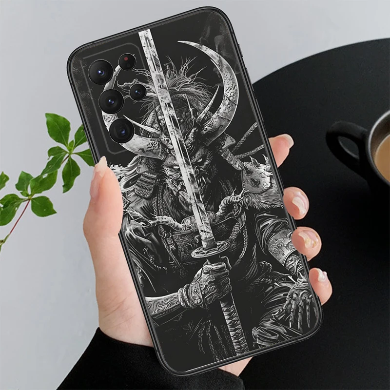 

Japanese Oni Mask Devil Art Phone Case For Samsung A55 A16 A56 A36 A35 A15 A53 A54 A33 A34 A25 A05S A52 A52S A14 A24 A26 A71