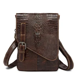 Männer Krokodil klassische Aktentasche Retro Mann Echt leder Schulter Messenger Männer Luxus Designer Herren tasche