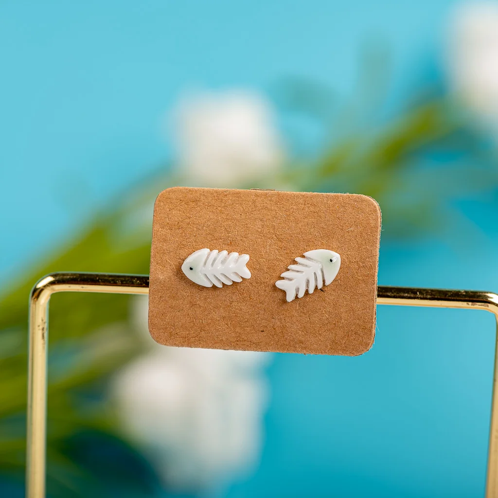 Porcelain Multicolor Ceramic Earrings Anti-allergic Cartoon cute little animal jewelry  #LY529 серьги 2021 тренд аниме серьги