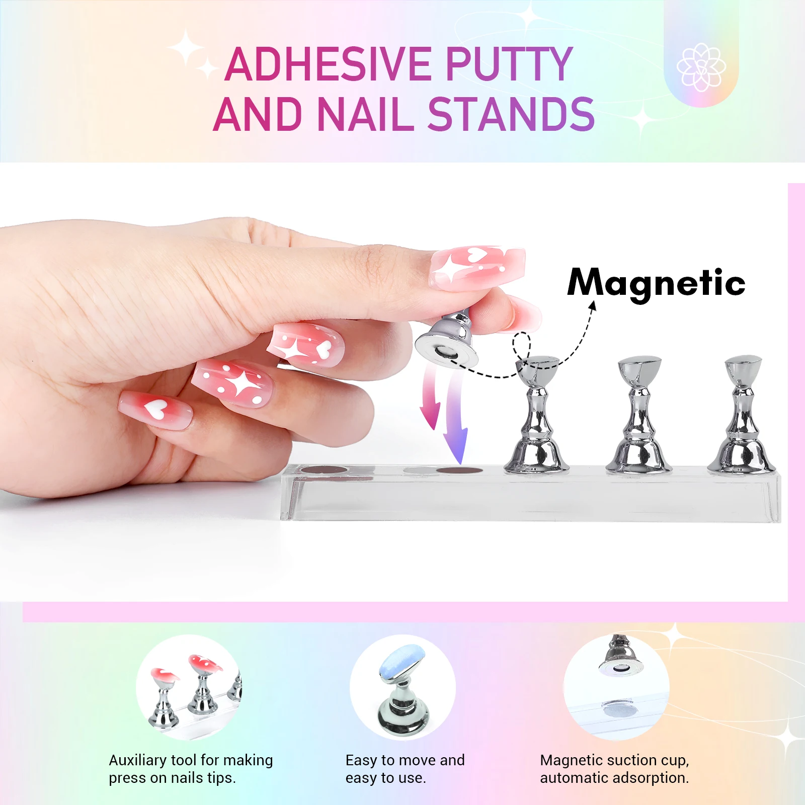 Saviland كروم مسمار مسحوق كاتب كيت 6 ألوان حورية البحر الأبيض اللؤلؤ مع 16 واط مصباح صغير أعلى هلام أدوات كاملة لفن الأظافر #5