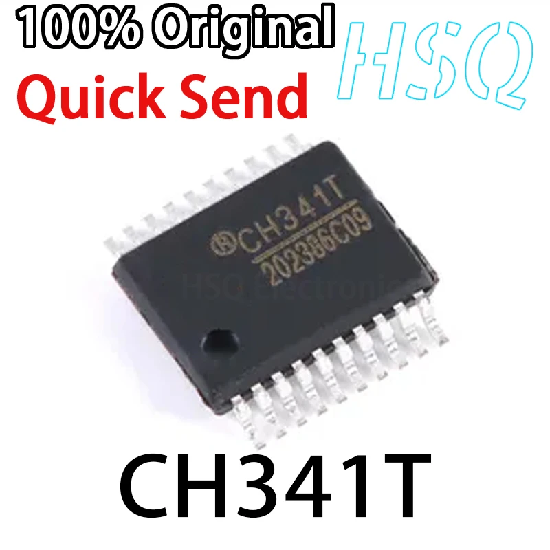 

1PCS New Original CH341 CH341T SSOP-20 USB Serial Port Chip