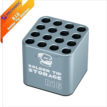 Soldeer Tip Opslag MONTEUR R16 Multi-opslag 16-gaats positie voor C115 C112 C245 T12 Soldeerbout Tips Organizer Houdt Up