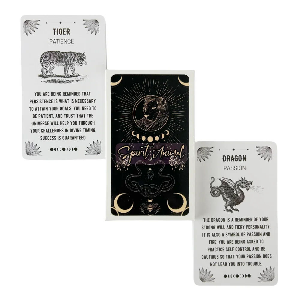 Spirit Animals Oracle Cards A 54 English Divination Tarot Edition Deck Borad Games