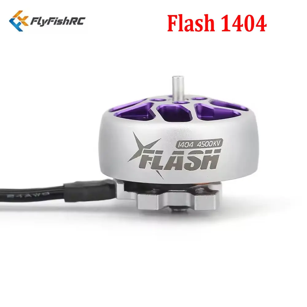 

FlyFishRC Flash 1404 4500KV Brushless Motor 2~4S 2mm Shaft For FPV Racing Drone Quadcopter RC Parts