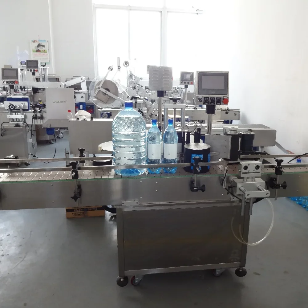 YIMU YM515 Automatic Marshmallow Plastic Barrel Conical Conical Bottle Transparent Self-adhesive Labeling Machine