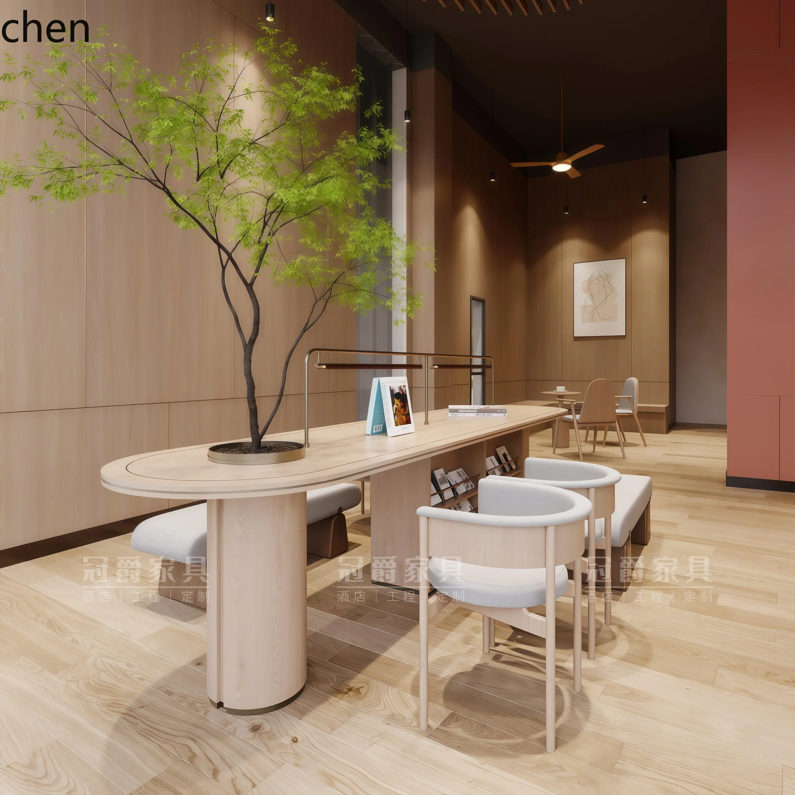 l23 Hotel Cafe Bar Chair Overhead Floor Leisure And Entertainment Area Desk Sales Office Conference Table