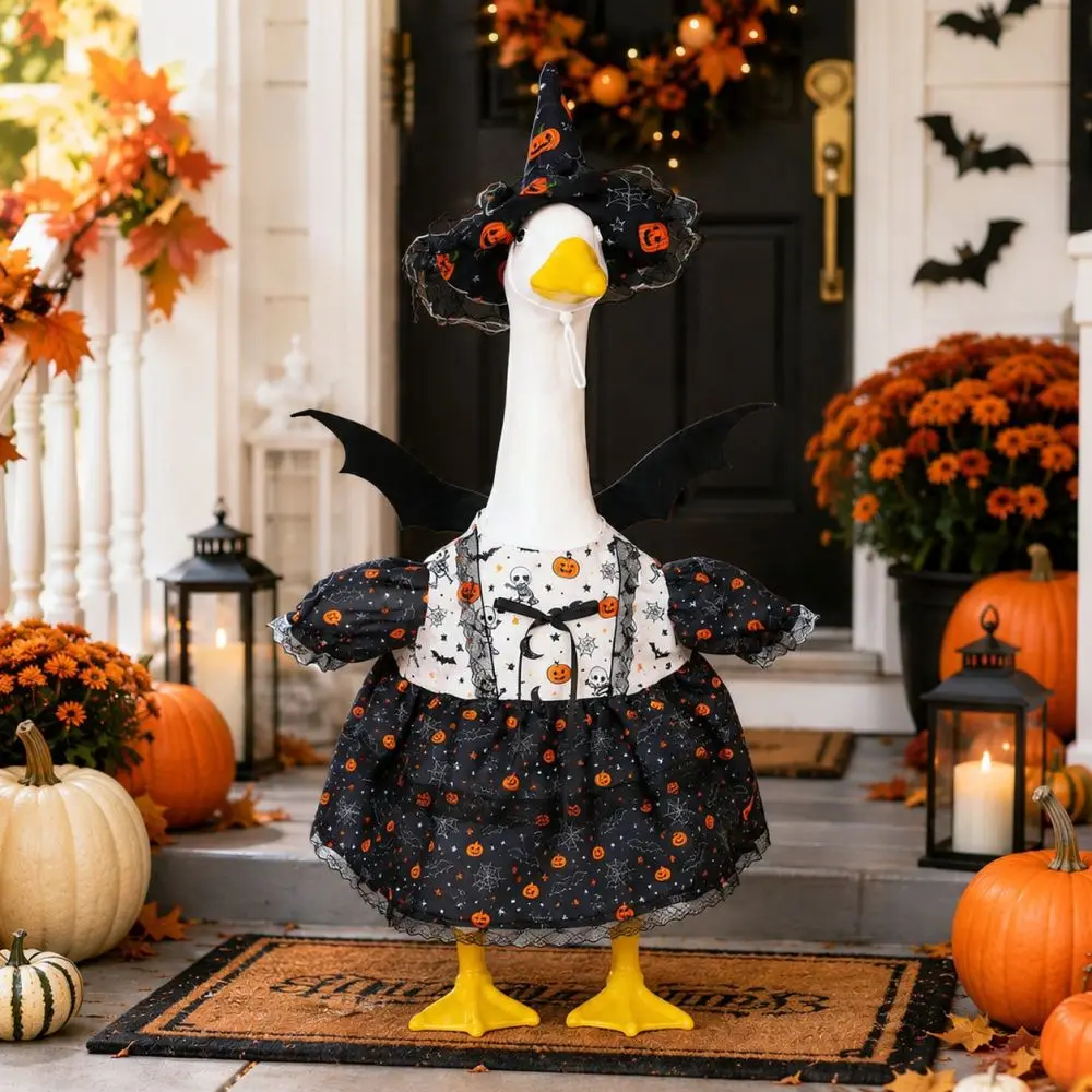 Pet Goose Halloween Decoration Bat Wings Outfit Funny Yard Costume Accessory Holiday Party Apparel For Festive Vibes