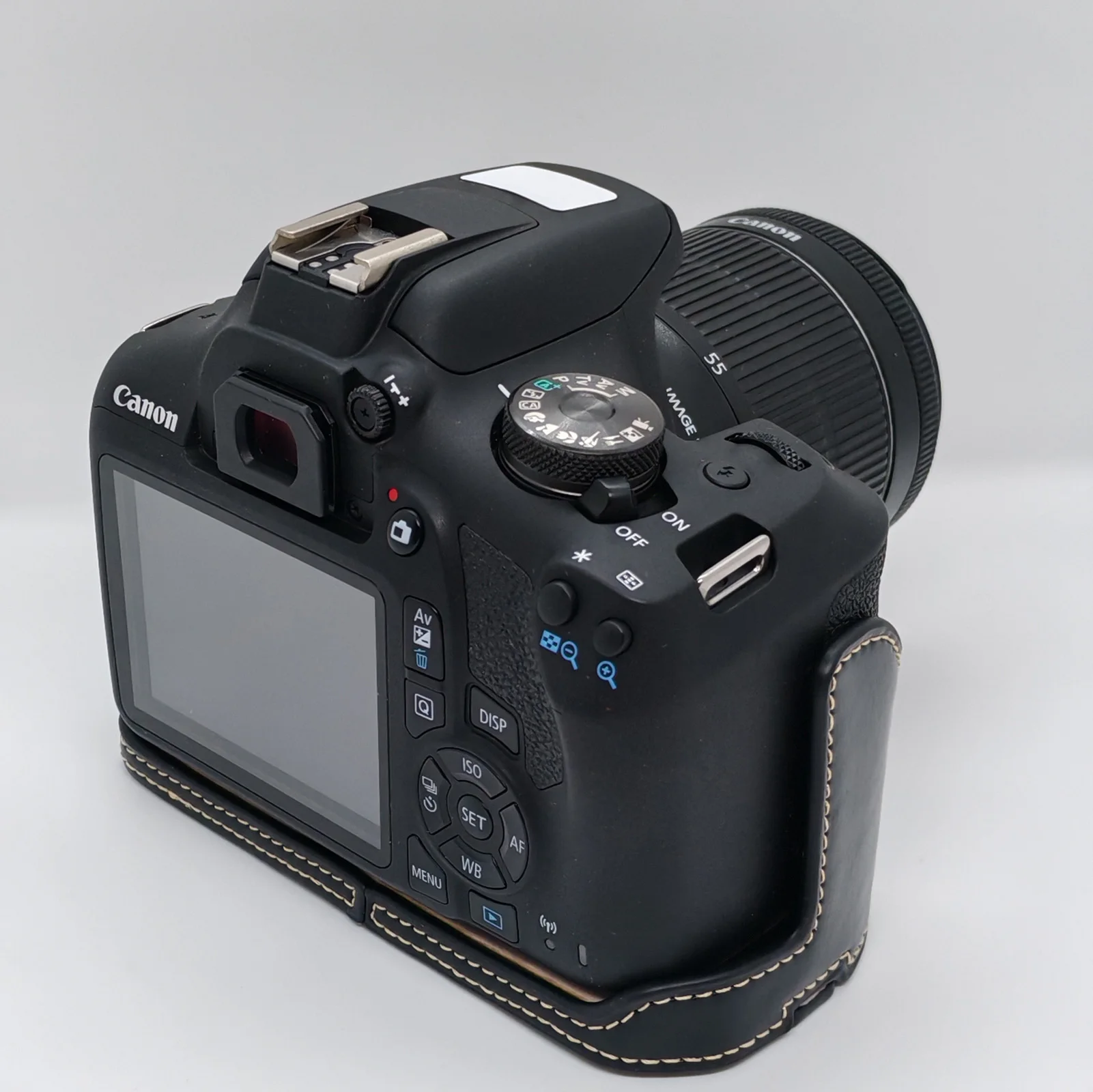 حافظة جلدية نصف حافظة لكاميرا Canon Eos 1300D 1500D 550D 500D Rebel T6 T7 T1i T2i #2