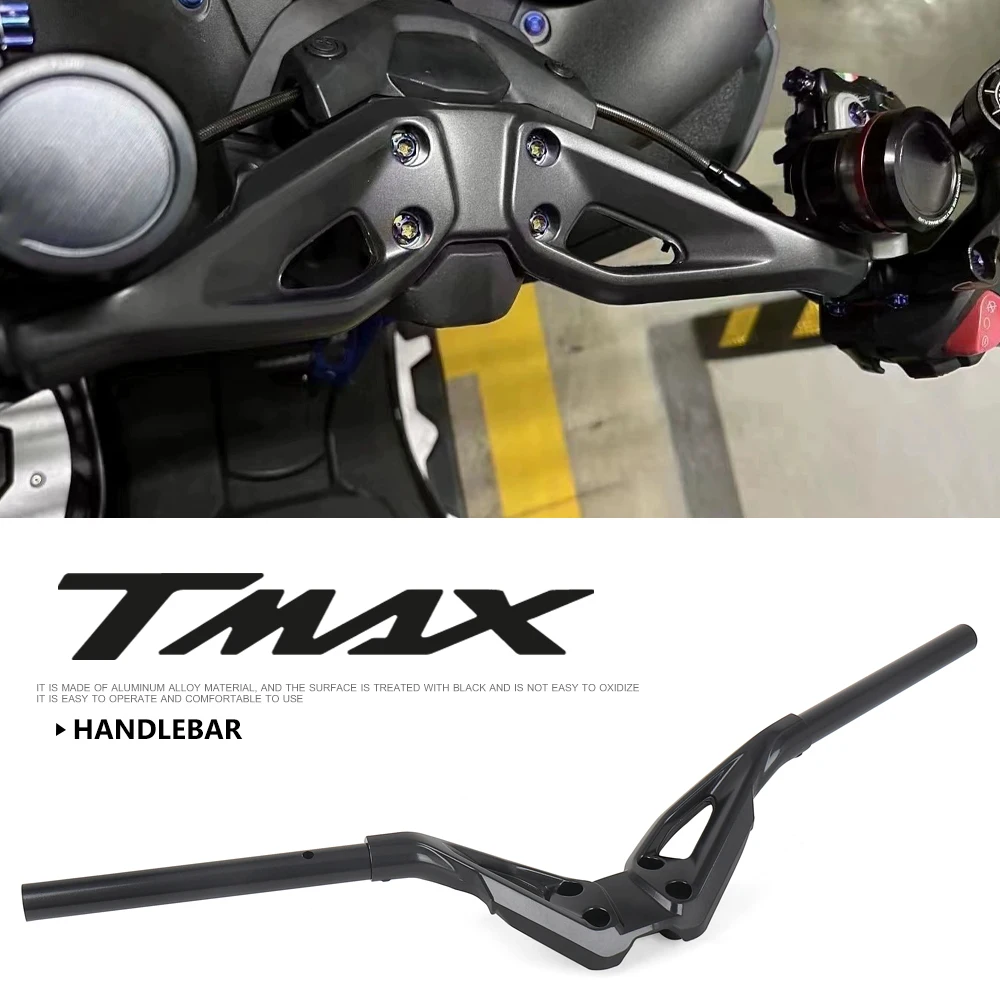 

For Yamaha TMAX560 T-MAX560 T-Max 560 2022 2023 2024 New Black Handlebars Handle Bar Motorcycle Accessories TMAX 560 Tmax560