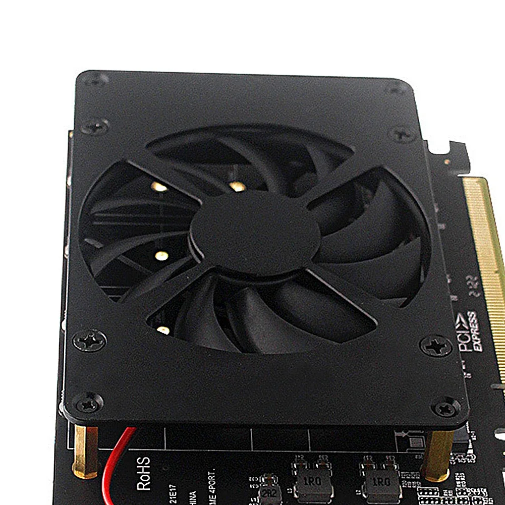 M.2 NVME M KEY SSD para PCIe 4.0 X16 Adaptador com Dissipador de Calor PCIEX16 NVME M.2 MKEY SSD RAID Array Expansão 4 X 32 Gbps