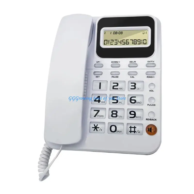 H9EB KX-T2036CID Corded Telephone Desk Landline Phone Desktop House Phone Seniors Caller Integrated Telephone for Home Office