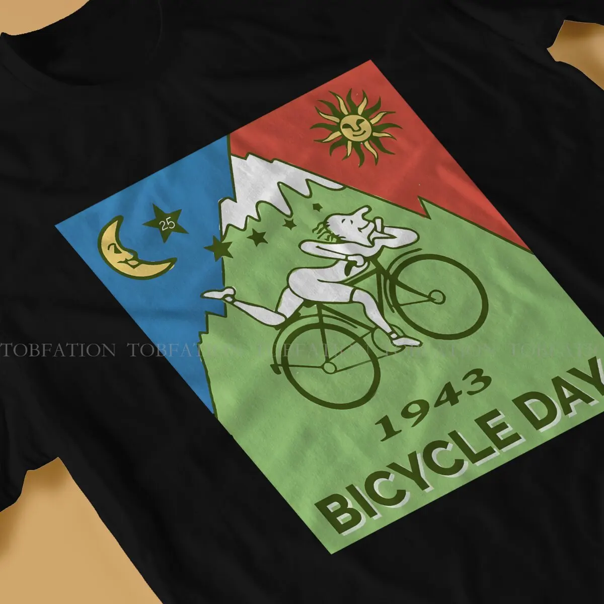 Albert Hofmann Bicycle Day LSD 1943 1943 Vintage Tshirt Homme Men Clothes 4XL 5XL 6XL 100% Cotton T Shirt