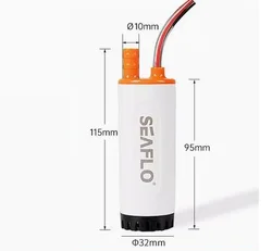 RV 12V 12L 15L 18L 21L micro portable car mounted small submersible pump