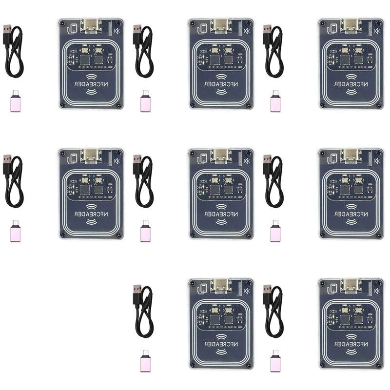 ABNR 8X PCR532 NFC RFID Bluetooth Wireless Module IC Card Reader Writer RFID Emulator Minicopy With Type-C Interface