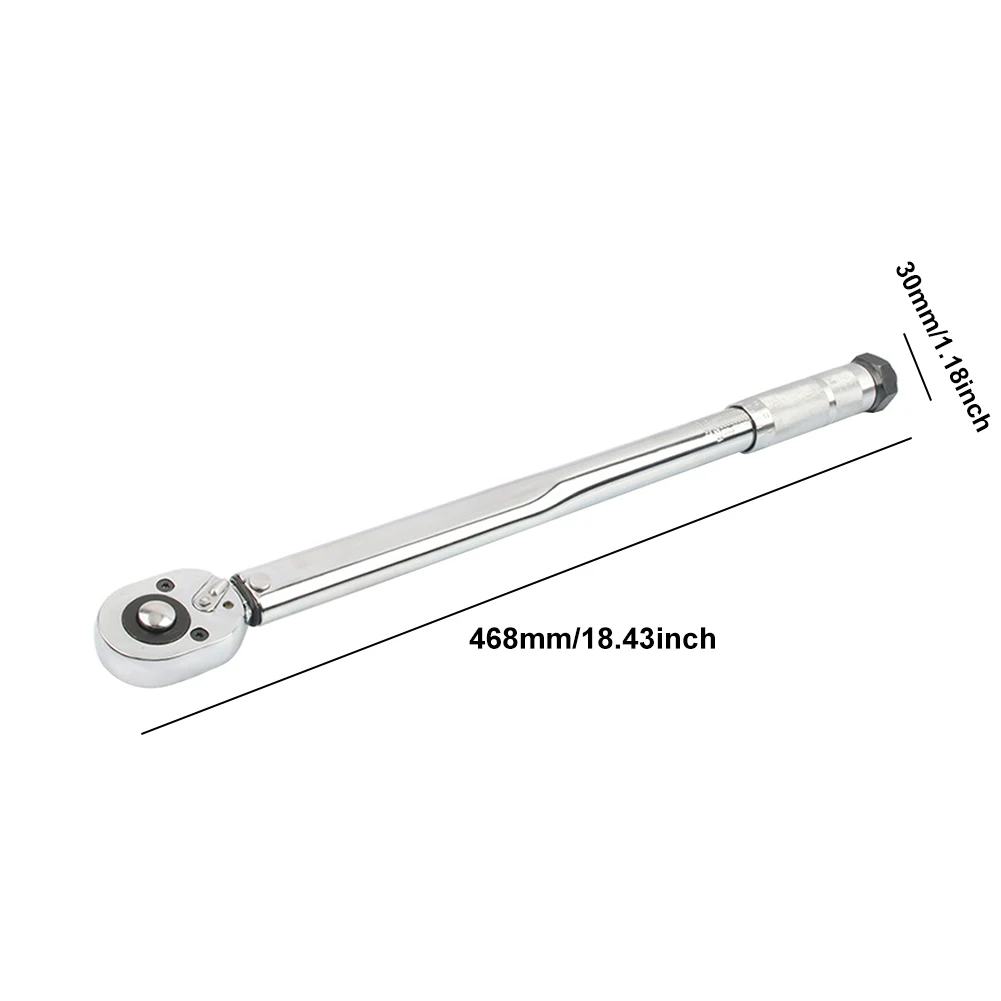 Ratchet Torque Wrench Square Drive 5-60N.m Reversible Ratchet Key 3/8 Inch Adjustable Torque Spanner Precise Preset Hand Tool