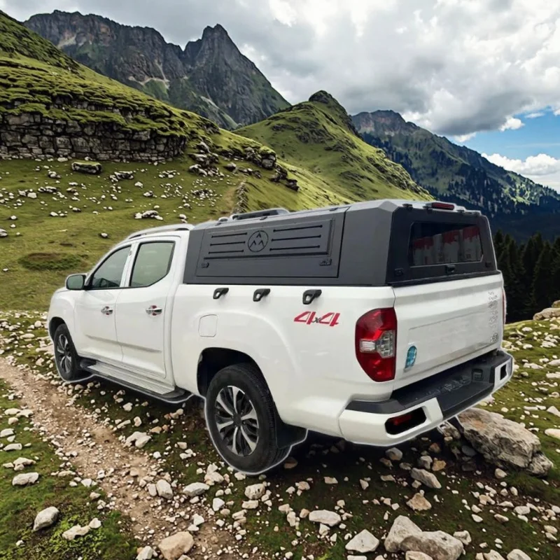 Foldable Off Road Aluminum Alloy Waterproof No Drill Pickup Truck Canopy Auto Exterior Parts