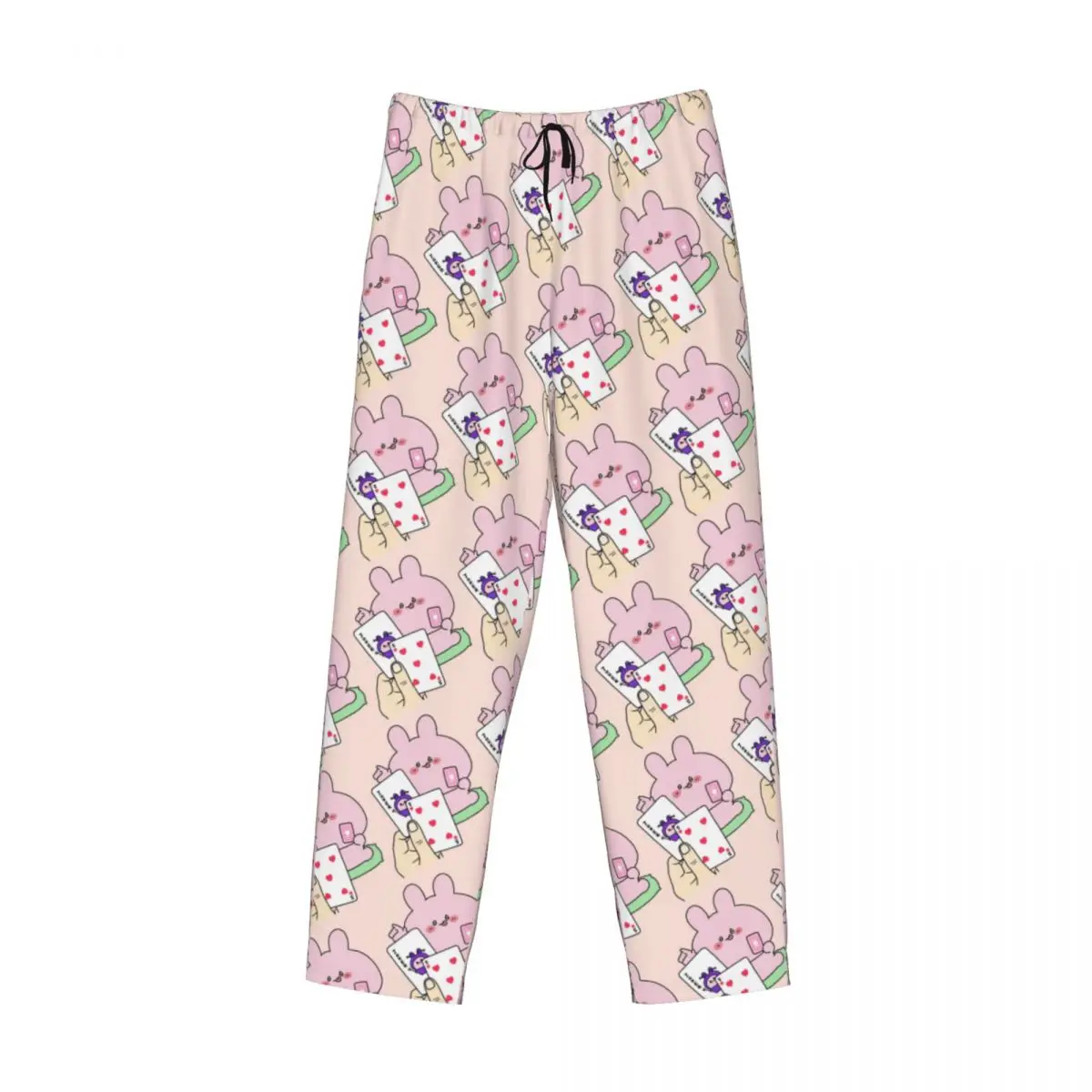 Custom Cartoon A-Asamimichans Cute Pajama Pants for Men Sleepwear Lounge Sleep Bottoms Stretch with Pockets view 3