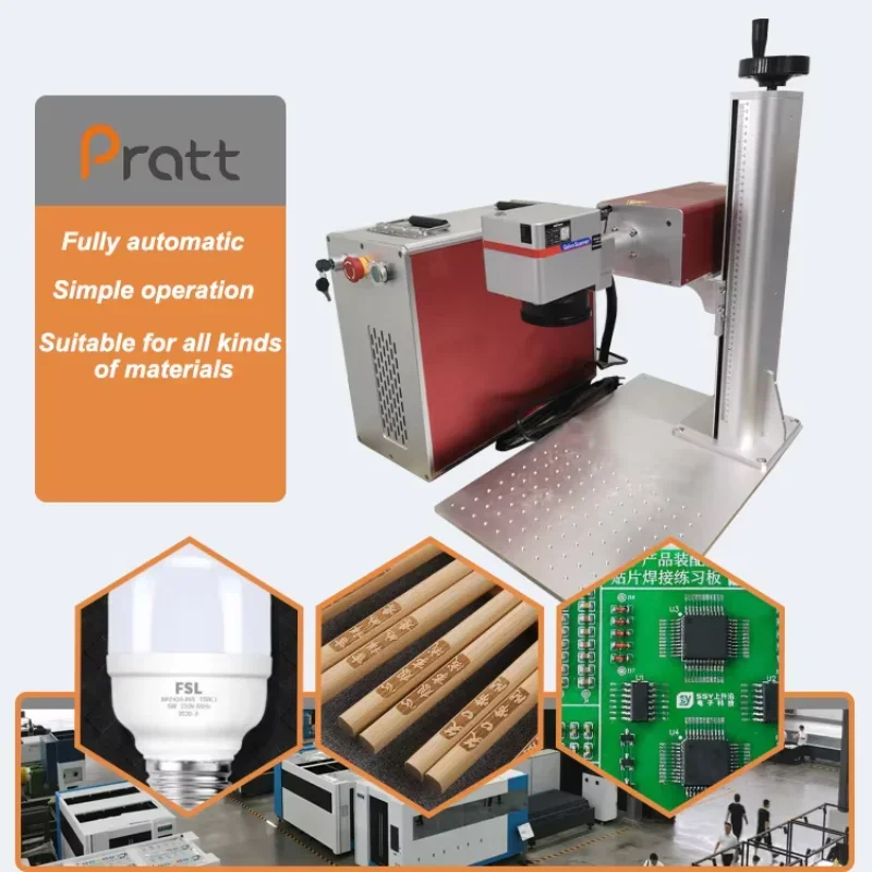 

Pratt Cnc UvLaser Engraving Machine Portable Laser Engraving Marking Machine 3W 5W JPT CNC Marking Engraver
