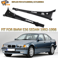 1Pair Windshield Cowl Panel Cover Left & Right Side For 1992-1998 BMW E36 318i 325i 328i M3 4DR 51711960843 51711960844 Magickit
