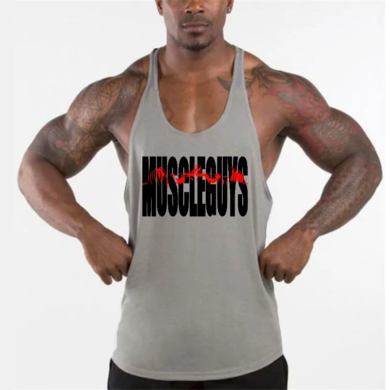 Men's Cycling Breathable Running Tank Top Quick Dry Racerback Sleeveless Gym Vest Workout Shirt For Fitness Training Summer