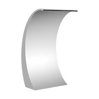 60x30cm Waterfall Nozzle 304 Stainless Steel Waterfall for Pool Fountain Swimming Pools Spas Garden Water Feature Shower Pool