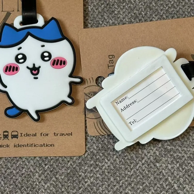 Anime Chiikawa Usagi Suitcase Anti-lost Cards Hachiware Boarding Pass Consignment Cartoon Kawaii Lovely Decoration 2026 New Cute view 2