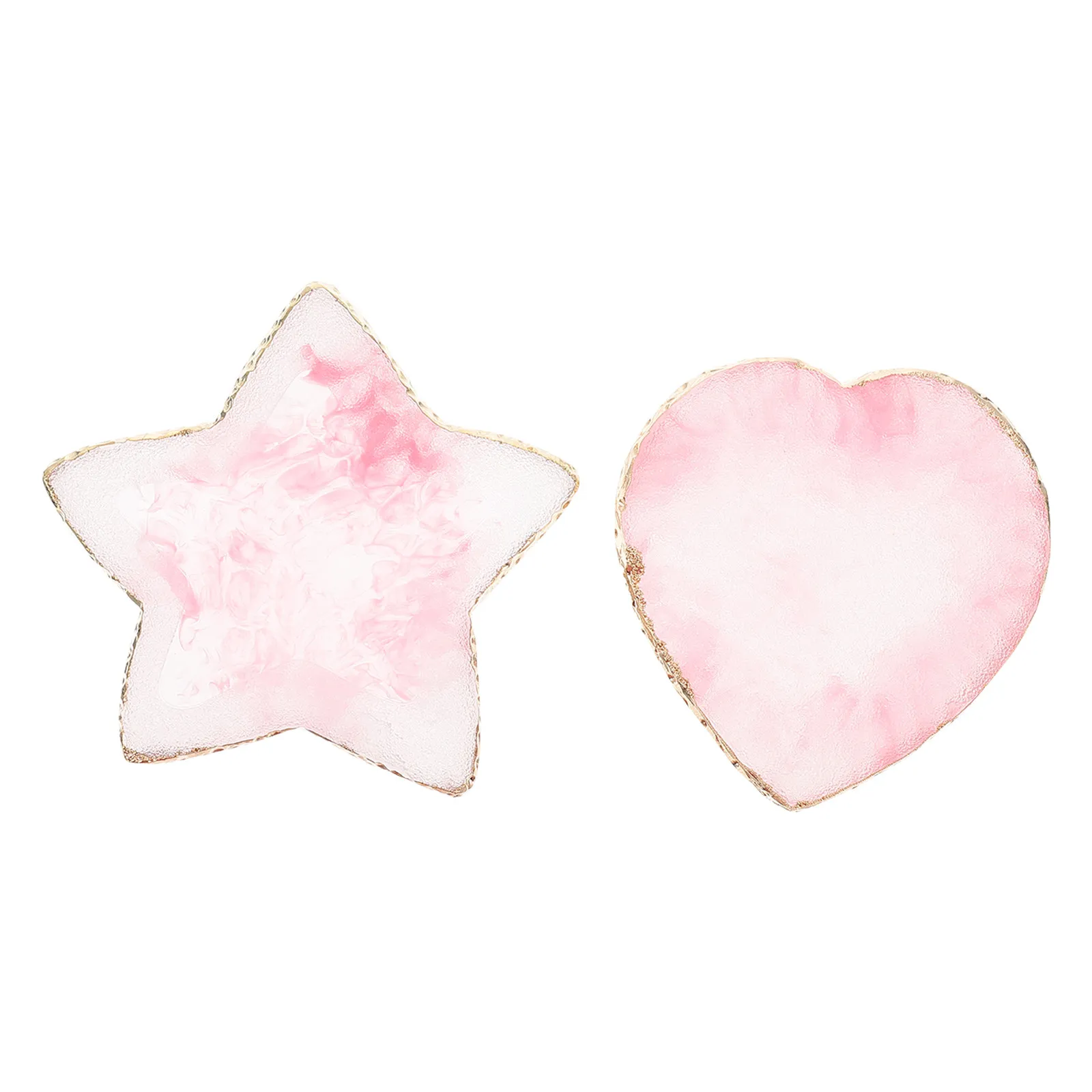 

2Pcs Nail Tip Display Boards Exquisite Resin Nail Palettes for Fake Nails Color Mixing Manicure Display Tools Desktop Decoration