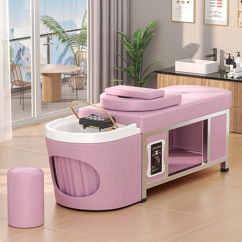 

Stool Simplicity Shampoo Chairs PU Leather Massage Luxury Hair Salon Shampoo Chairs Equipment Modern Furniture Cadeiŕas Lsxtc