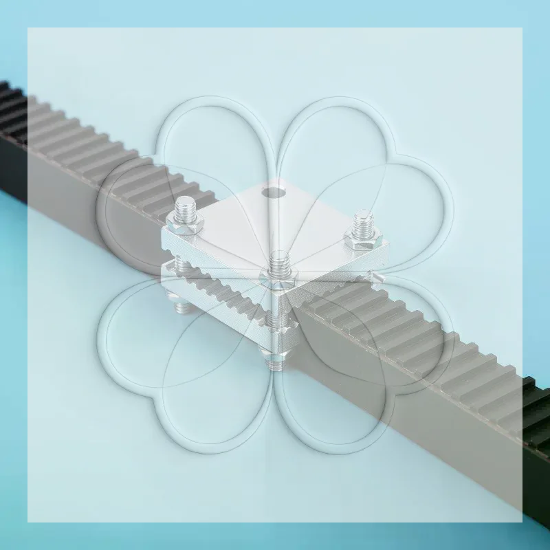 Robust GT2 6mm 10mm Open Timing Belt Gear Connector for Professional 3D Printers