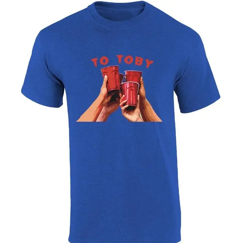 Camiseta Toby para hombre R I P Salembra a las copas soltero rojas