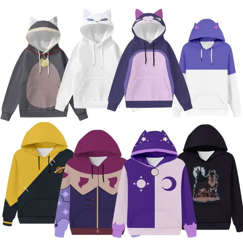 The Owl Cos House Stringbean Cosplay Hoodie Costume Luz Hunter Cosplay Hoodie Sweatshirt Men Women Casual Streetwear Pullover