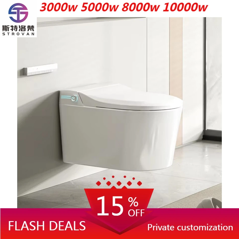 ZXHK Verborgen watertank WC Sanitair Intelligente wandmontage Rug aan de muur Waterkast Badkamer Automatische slimme muur opgehangen