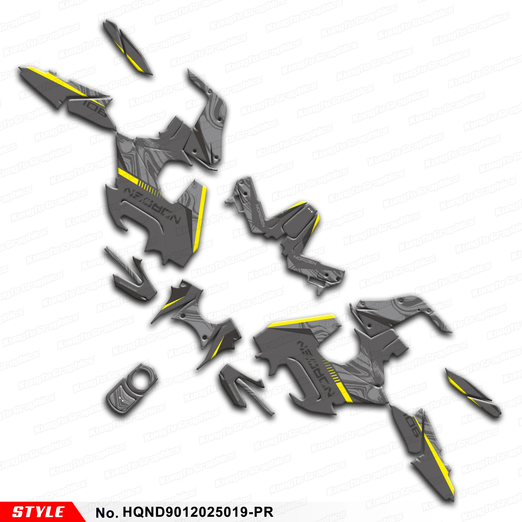 JY RACING Graphics Sheet Vinyl Sticker for HUSQVARNA NORDEN 901 NORDEN901 2020 2021 2022 2023 2024 2025 2026 Decal Restyled