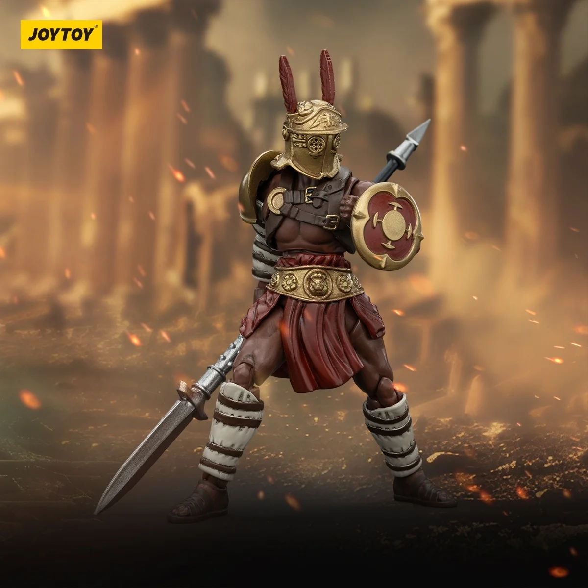 

Joy Toy Strife Roman Gladiator Hoplomachus Action Figures Original Doll Model Decoration Gift Collection Garage Collect Kits