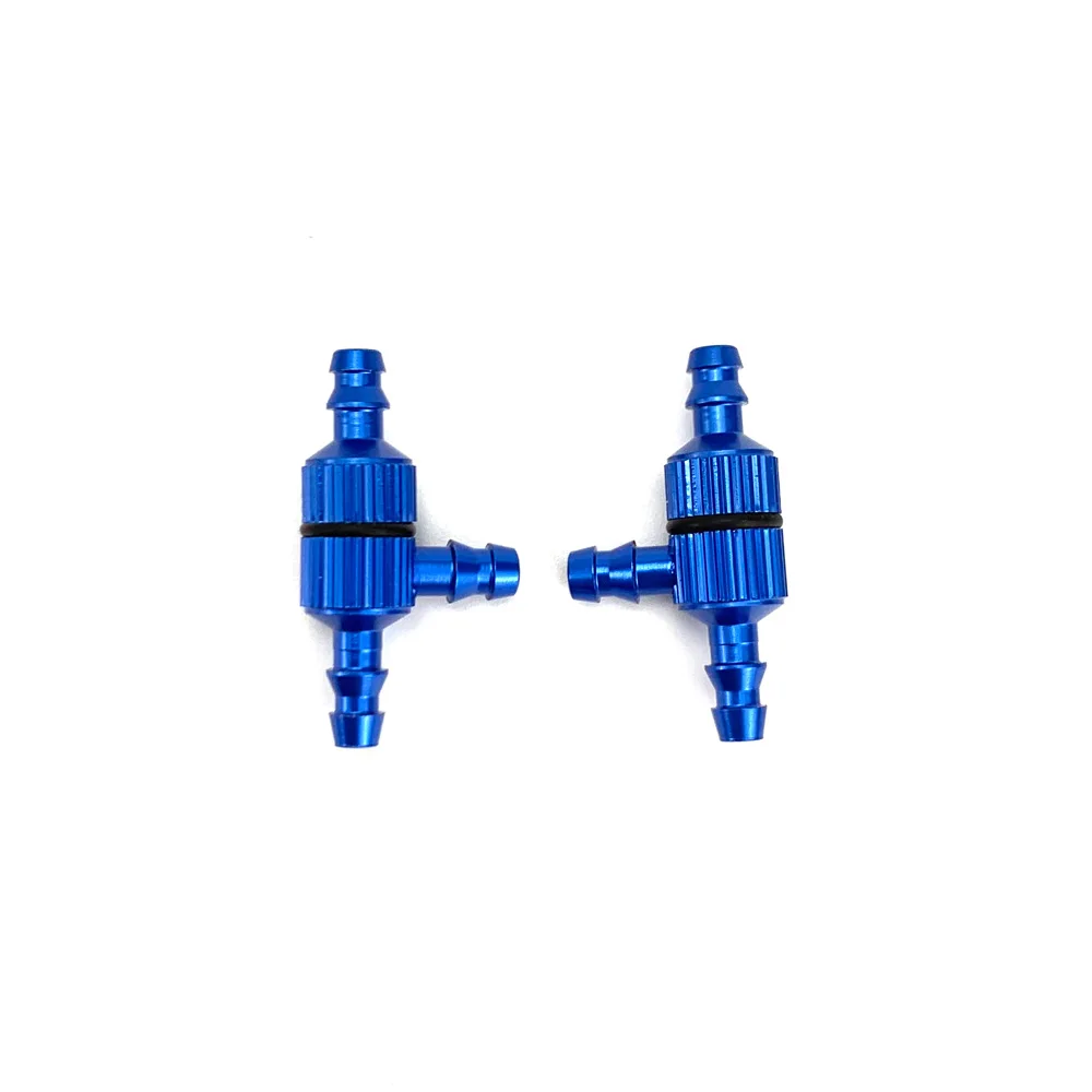 1/2PCS Aluminum T Type Tee 3 Way Fuel Pipe Nozzle Hose Valve Joiner with Filter Filling for Gas/ Nitro RC Car Airplane