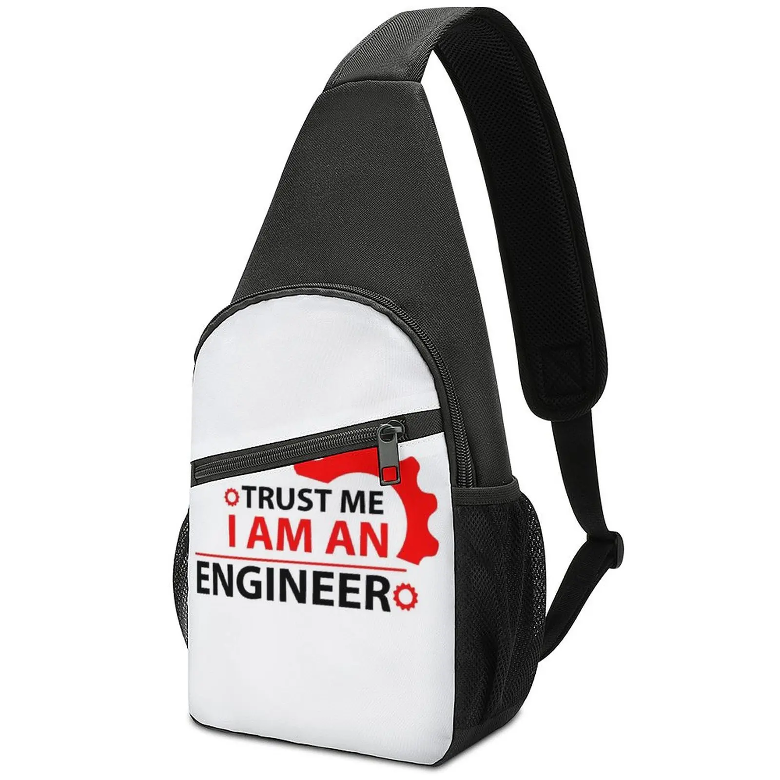 

Trust Me I Am An Engineer Shoulder Bags Career Kawaii Chest Bag Unisex Travel Workout Sling Bag Phone Print Small Bags