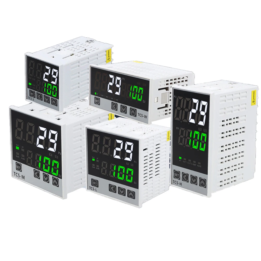 

TC5-S/M/H/W/L Digital Display 0~1370℃ Adjustable Temperature Controller Intelligent Switch Electronic Temperature Controller