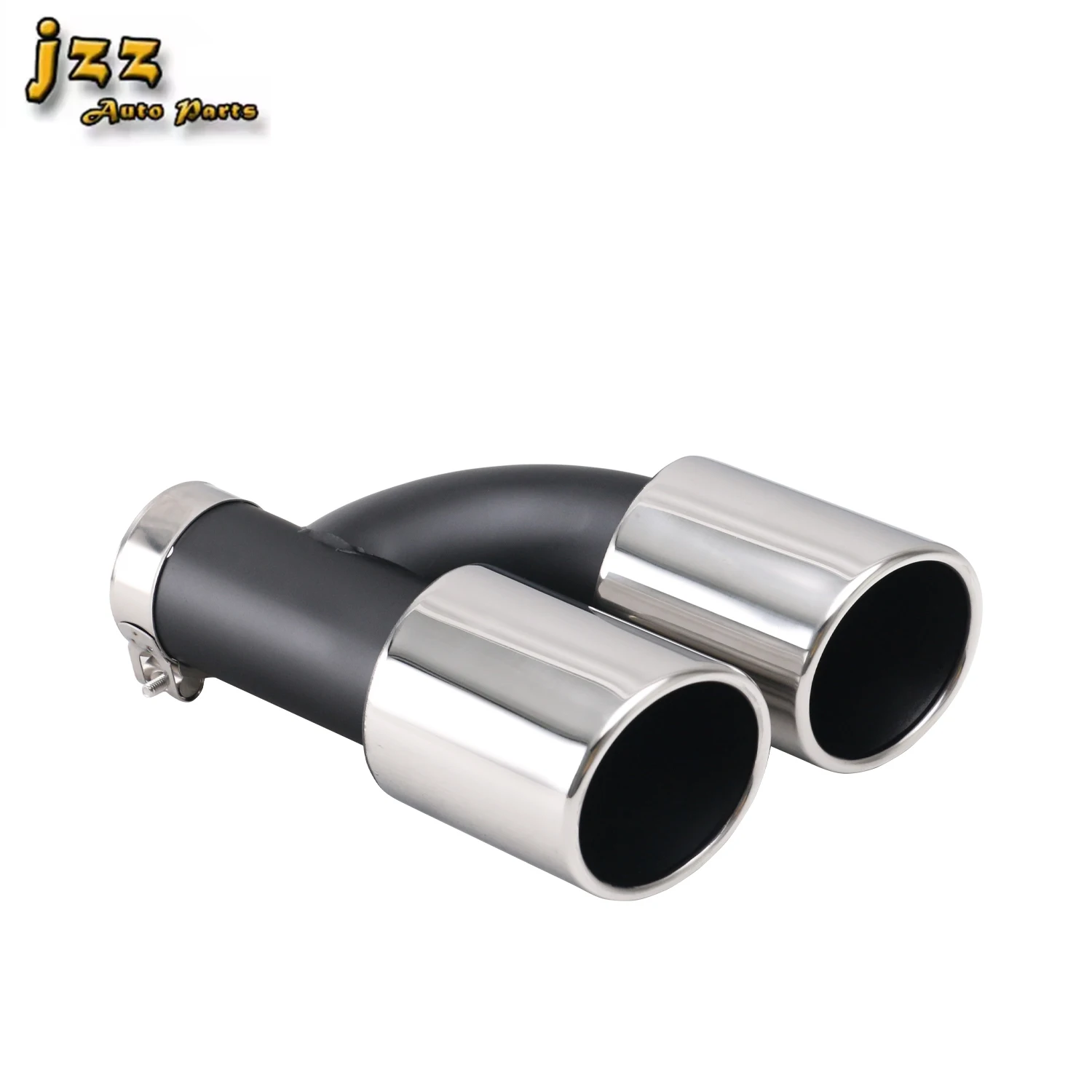 

automobile parts dual outlet car exhaust pipe stainless steel 63mm muffler tail pipe for car exterior decoration