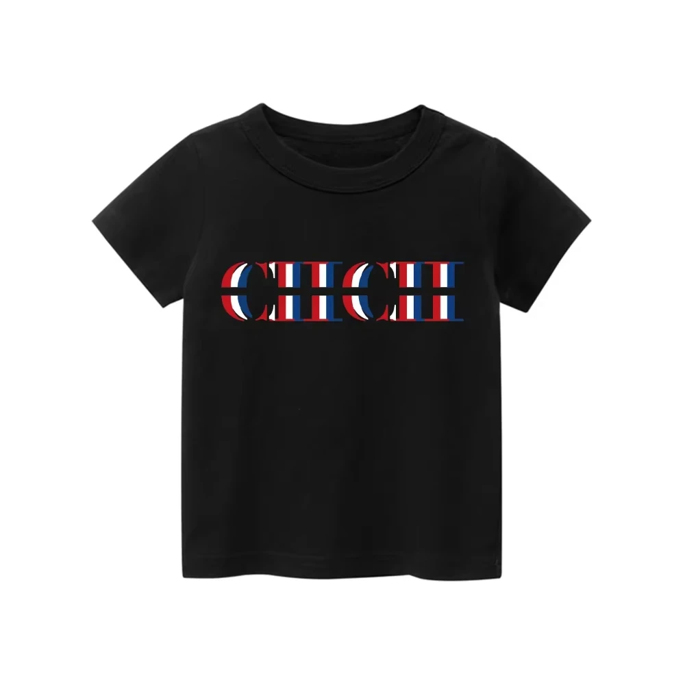 

2025 CHCH Summer Brand Women Tshirt Tops Boys Girls Short Sleeve T-Shirt Girls Costume New Men T Shirt Fashion Clothes Tees