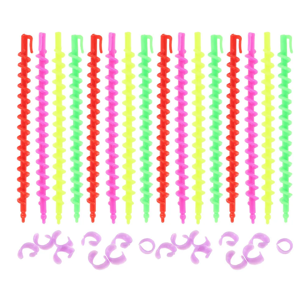 

52Pcs Spiral Perm Rods Hair Curlers for Natural Hair High Efficiency Easy Spiral Curling Rods for Tight Bouncy Curls Home Salon