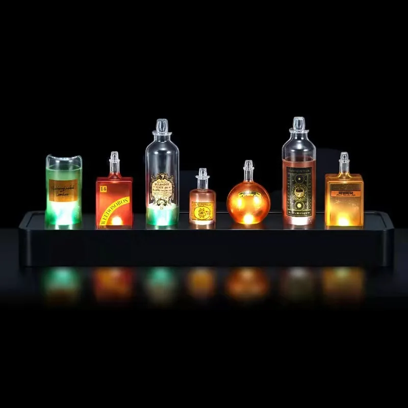 Harry Potter Potion Bottle Desktop Decorative Light Voice Controlled Led Color Light Collectibles Atmosphere Kids Toys Xmas Gift