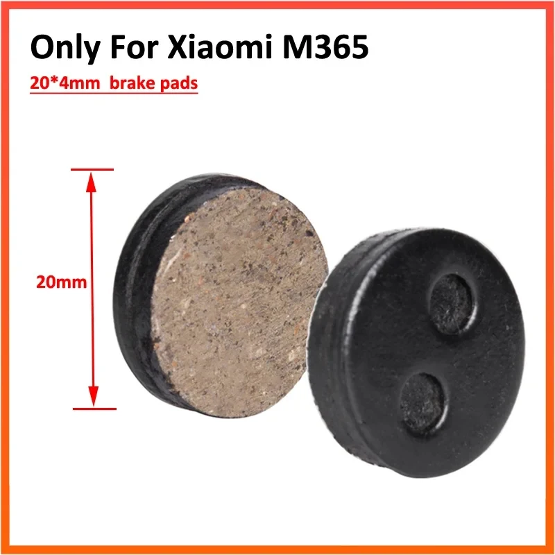 2 Piezas de Pastillas de Freno para Patinete Eléctrico Xiaomi M365 Mijia, Placas de Fricción para Caliper de Rueda Trasera, Accesorios de Repuesto