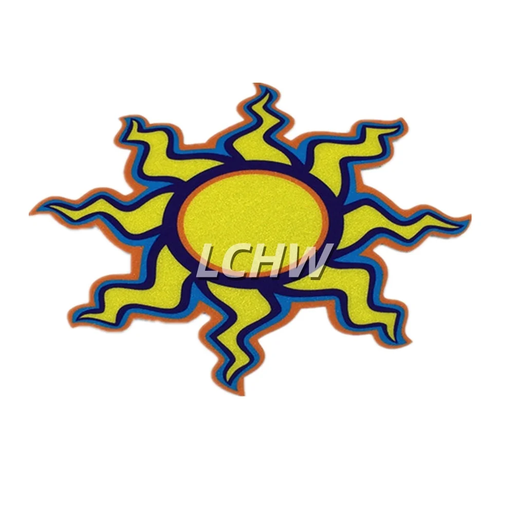 Sun Moon Moto Racing Cycling Car Stickers Motorbike Helmet Auto Body Tail Window Decals Reflective